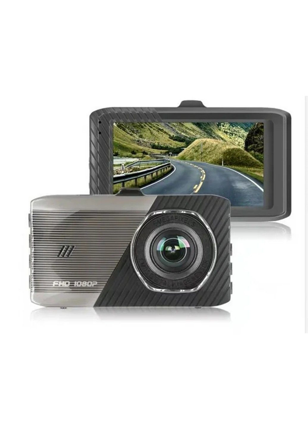 Автомобильный видеорегистратор DVR-T666Y (2 камеры) HD 1080P No Brand (332636793)