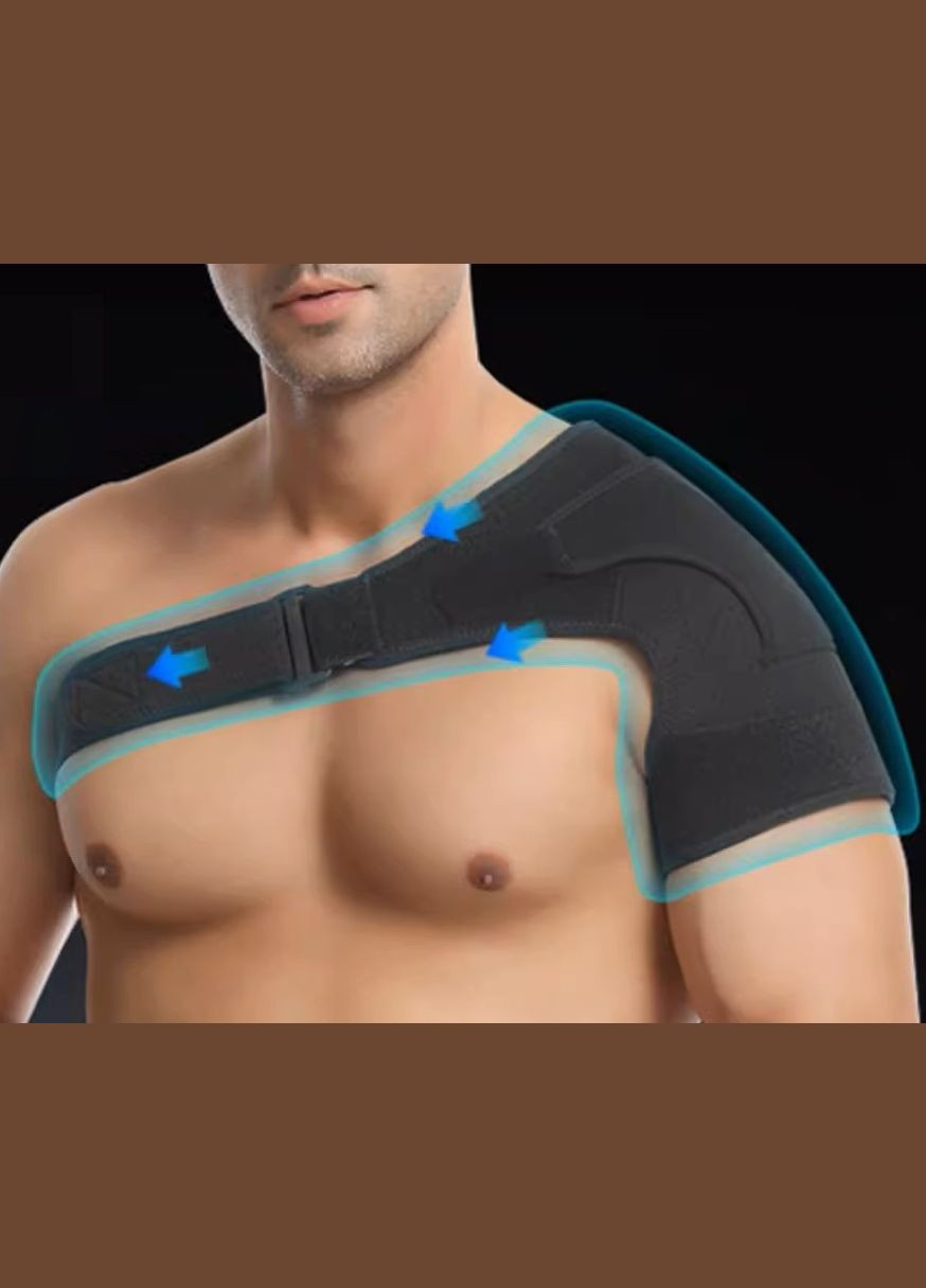 Бандаж для плеча черный (38-51 см) AOLIKES (308845119)