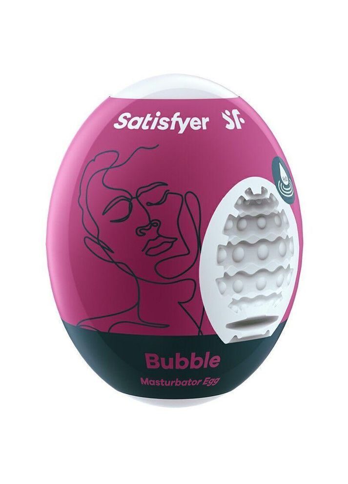 Самозмащувальний мастурбатор-яйце Satisfyer Masturbator Egg Bubble, одноразовий, не потребує змазки No Brand (366877362)