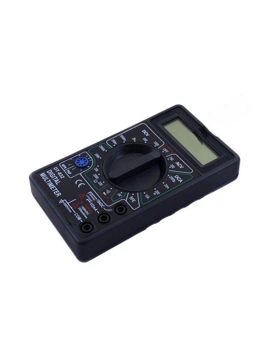 Мультиметр тестер цифровий для вимірювання напруги з продзвінком DT-832 Чорний Digital (306716752)