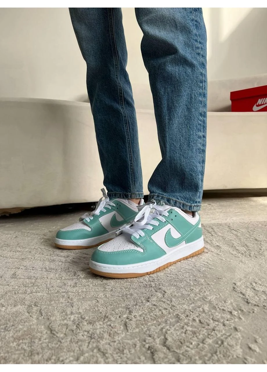 Цветные летние кроссовки nike sb dunk low mint найк сб данк No Brand