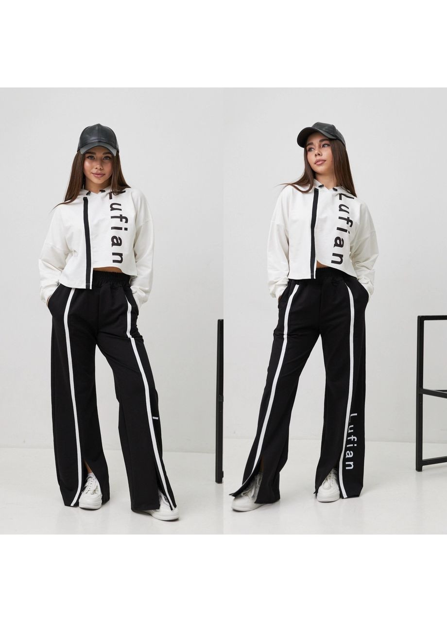 Костюм дитячий із палаццо двонитка осінній весняний для дівчинки No Brand (371137370)