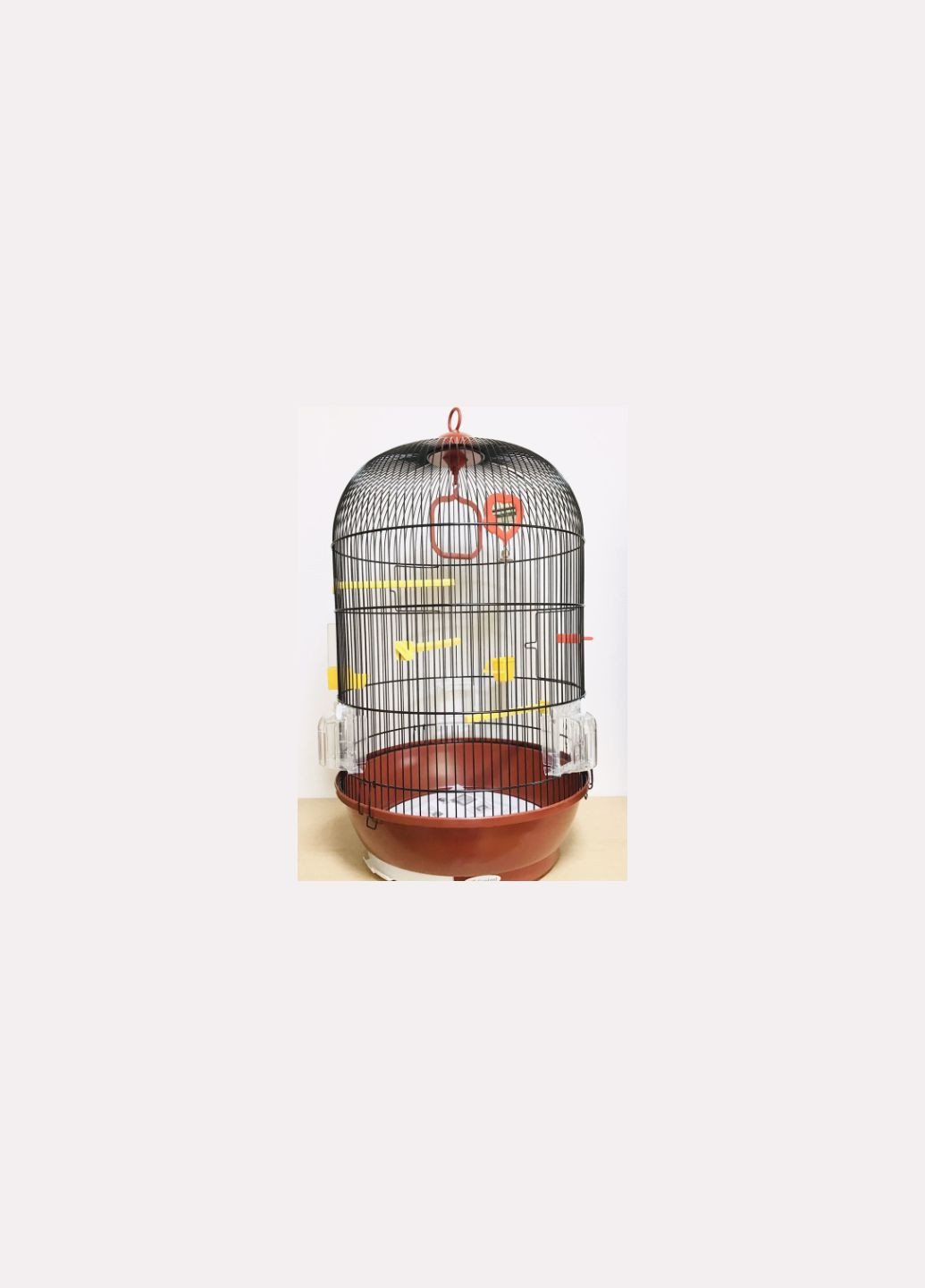 Клетка для птиц Diva 40х65 см черная с красным поддоном 51056811 Ferplast (266274462)