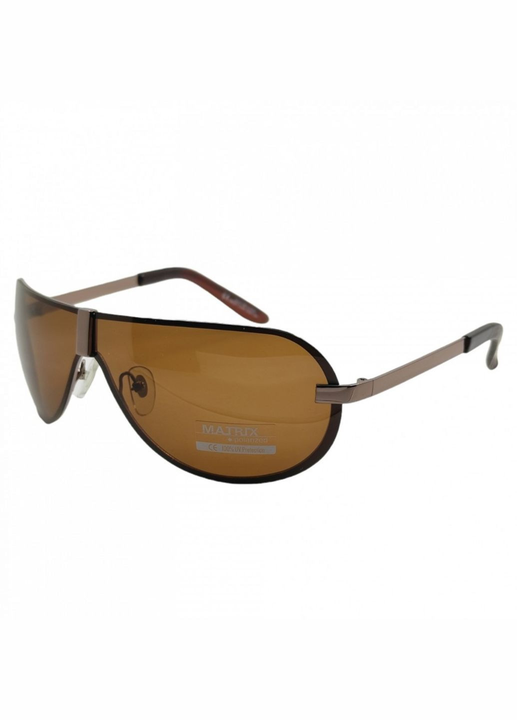 Поляризовані сонцезахисні окуляри 08307 Matrix Polarized Коричневий Emotions 13786-20 (362893867)