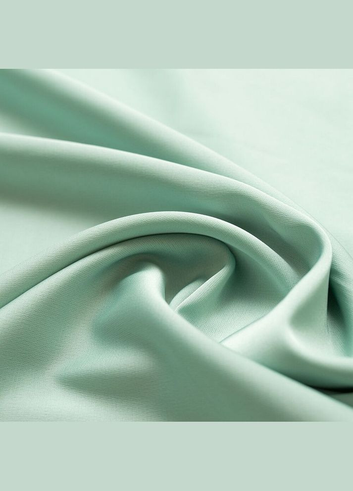 Ткань атлас шелк ваниль однотонный, Турция, Турция, атлас, для платьев, 100% полиэстер, полиэстр, мягкая мята, Vanessa (306458963)