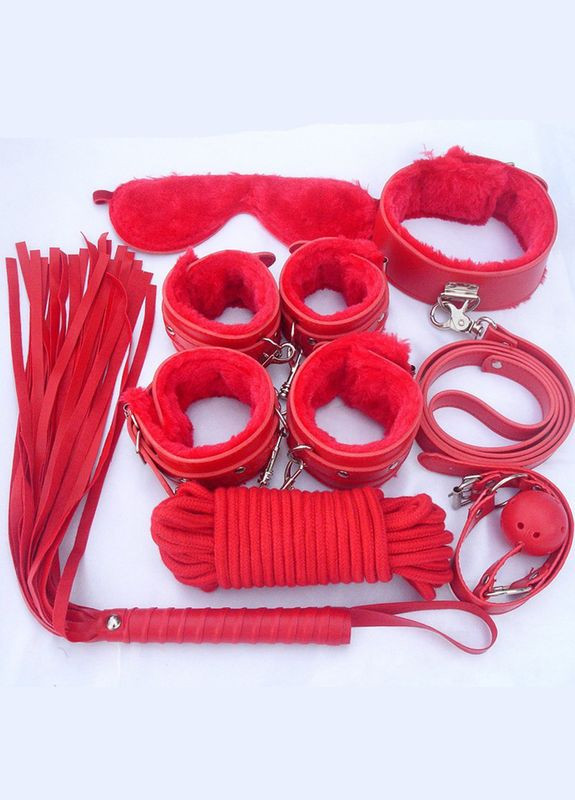 Набор бдсм для секс игры Tease-N-Please BDSM 8 предметов садо-мазо комплект наручники ошейник кляп.. No Brand (303906360)