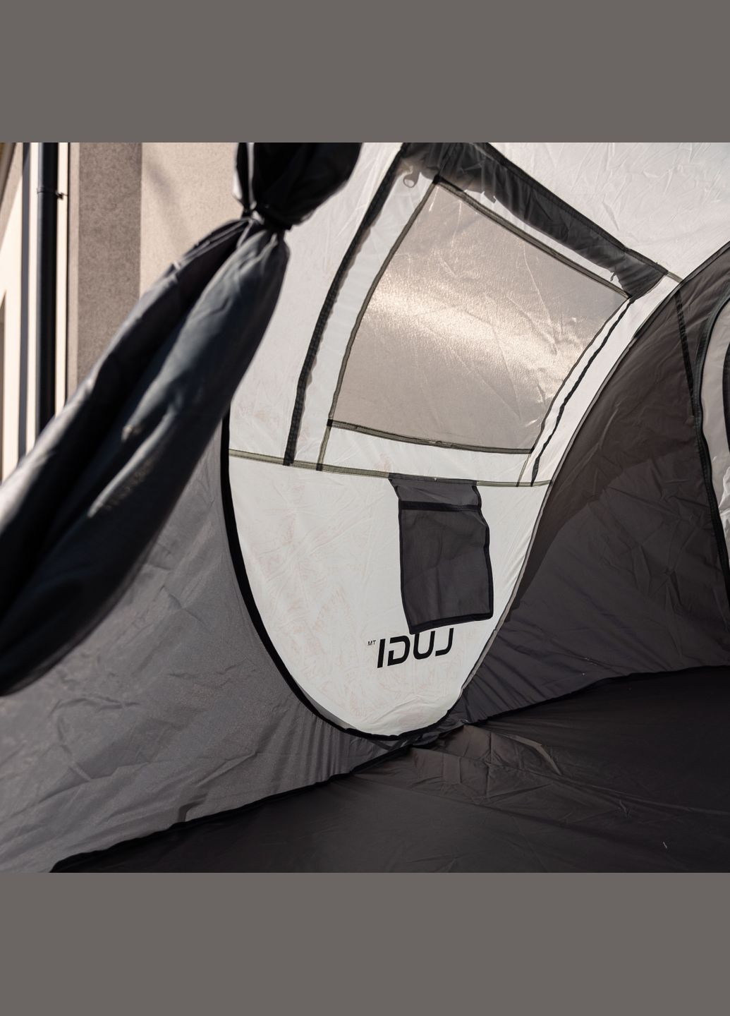 Палатка Pop-Up двухместная 245*145*100 см с автоматическим каркасом, серая LUGI (351867587)