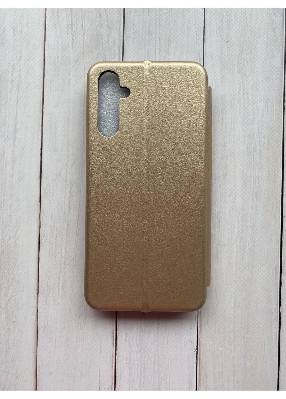 Чехол-книга с рисунком для Samsung Galaxy A24 Золотой:: Котик акула (принт 380) Creative (360674541)