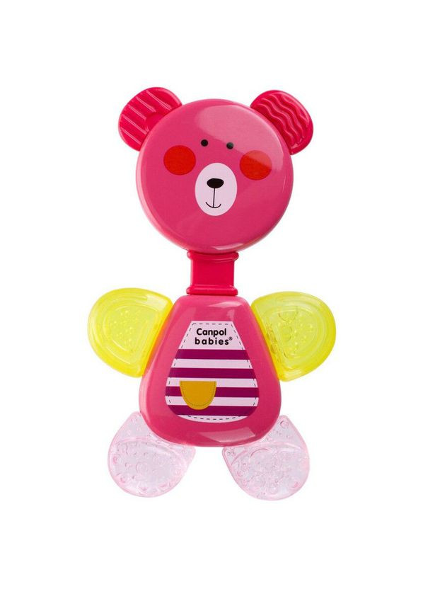Брязкальце-прорізувач Ведмедик, рожевий () Canpol Babies 56/139_pin (336330084)