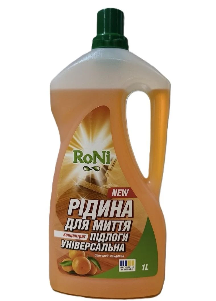 Рідина для миття підлоги універсальна (концентрат) TM з ароматом Сонячний мандарин 1 літр RoNi (395872158)