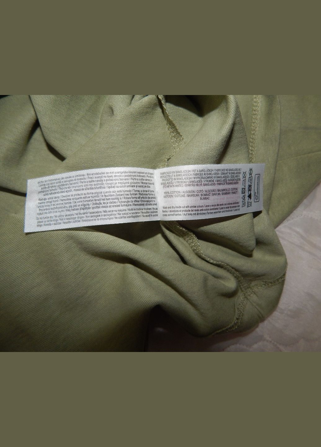 Зеленая мужская футболка regular fit оригинал р.50 133fm Primark