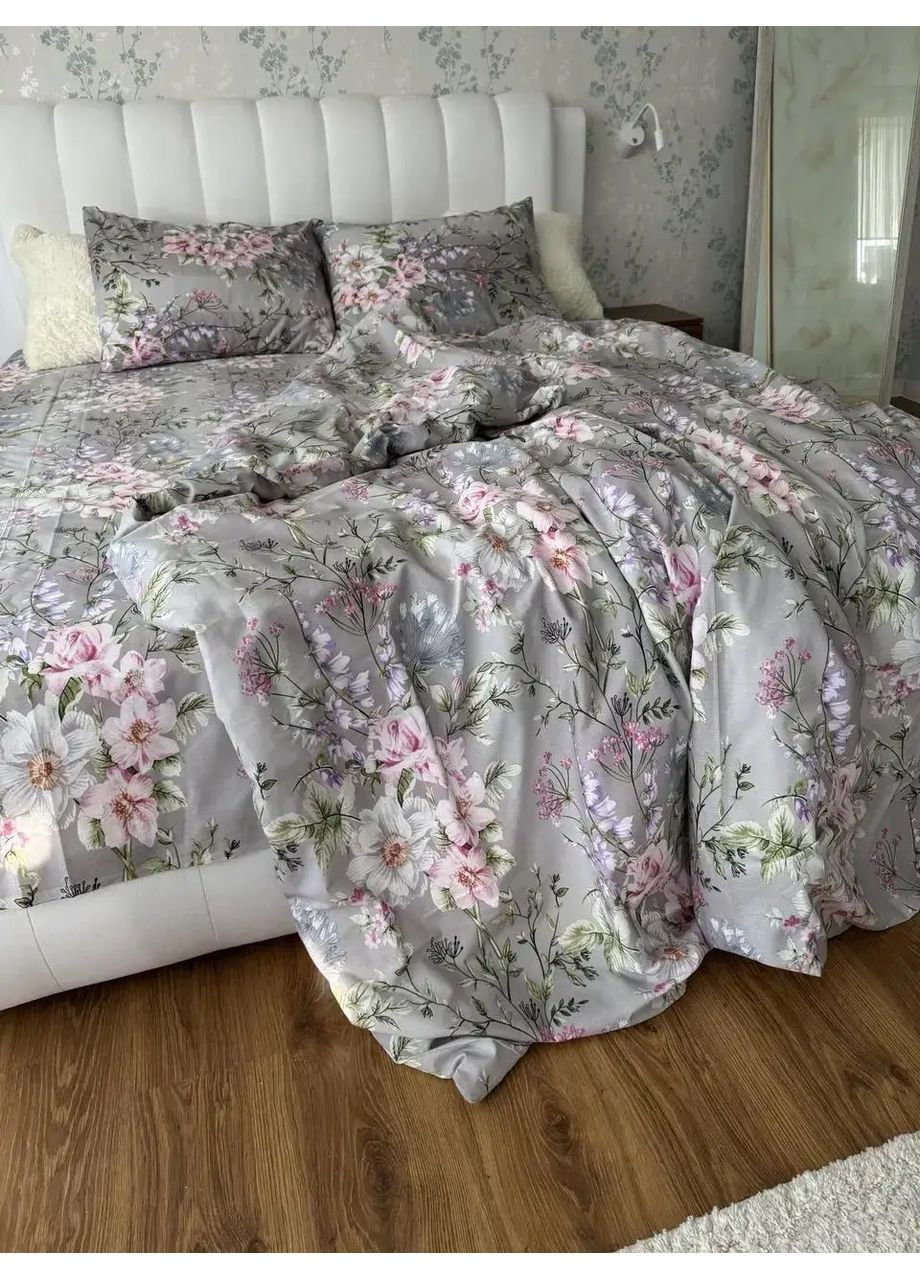 Комплект постільної білизни Бязь Голд "Каталея" Євро 200х220 см No Brand (365720705)