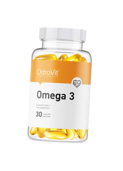Жирні кислоти, Омега 3, Omega 3, 30капс (67250005) Ostrovit (322730997)