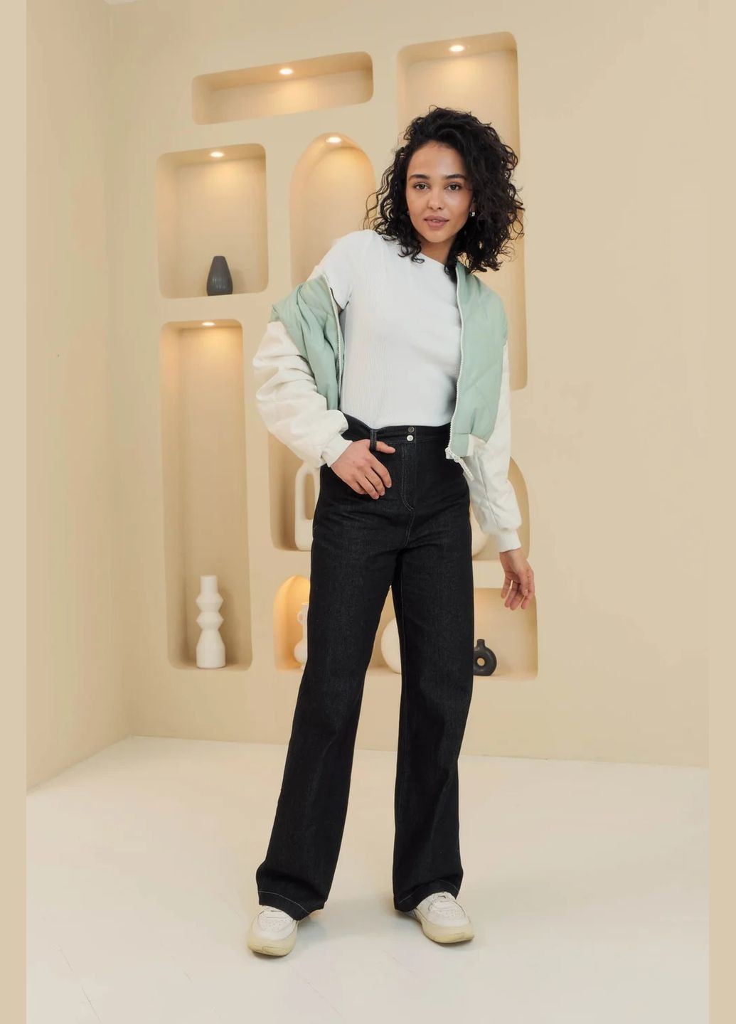 М'ятна демісезонна бомбер Seventeen