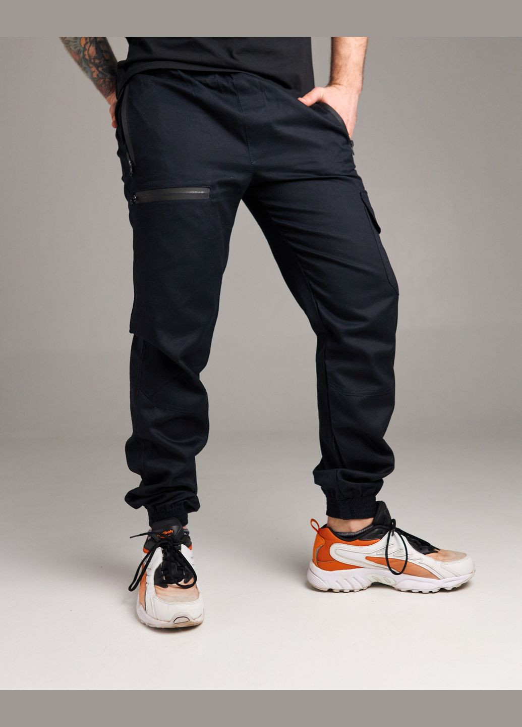 Синие спортивные, повседневный, кэжуал демисезонные брюки Intruder