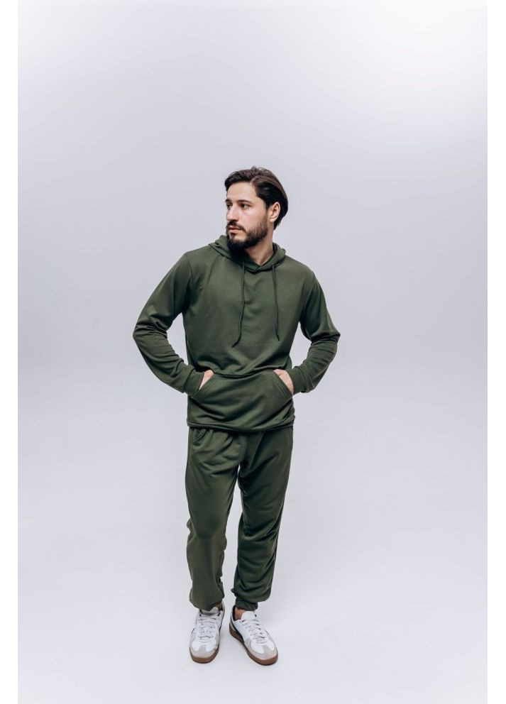 Костюм чоловічий хакі двохнитка No Brand (362699769)