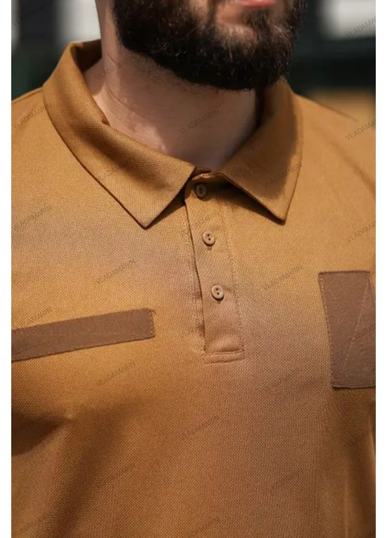 Потовідвідна тактична футболка поло Coolpass для військових колір олива Undolini (366547222)