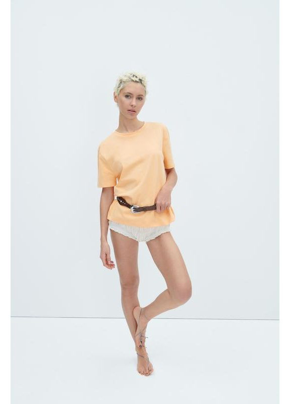 Базова бавовняна футболка Zara - (341530932)