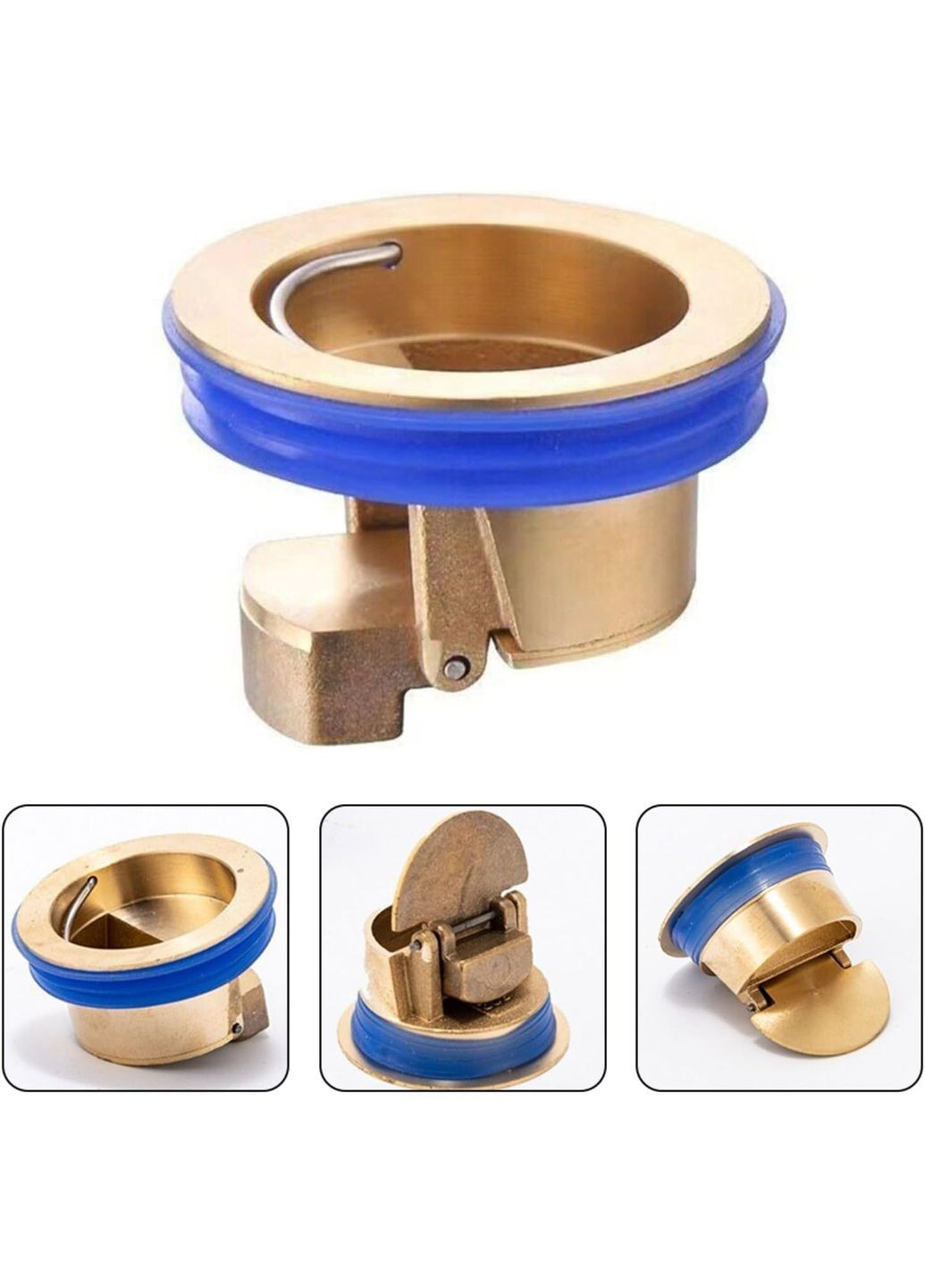 Сухой затвор для душа 42 мм Золотой (0083/gold) No Brand (352720215)