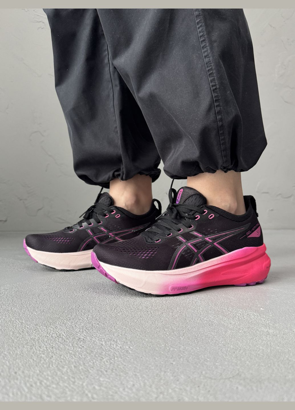 Кросівки жіночі Asics Gel-Kayano 31 black pink | Асікс Гель-Каяно 31 чорні рожеві No Brand чорні демісезони (316663548)