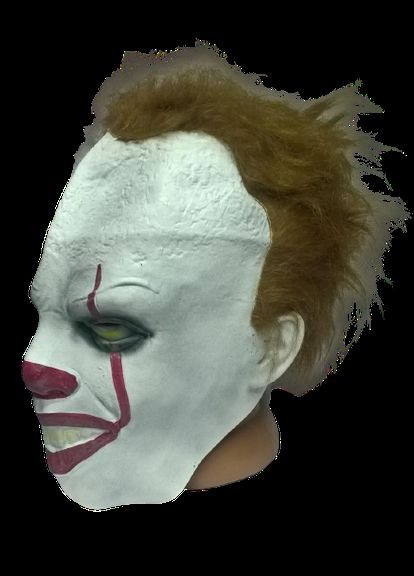 Реалістична латексна маска клоуна для Хеллоуїна ручної роботи Pennywise MOLEZU No Brand (307837760)