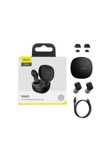 Навушники беспроводные Bowie WM01 True Wireless Earphones NGTW370001 черные Baseus (293346714)