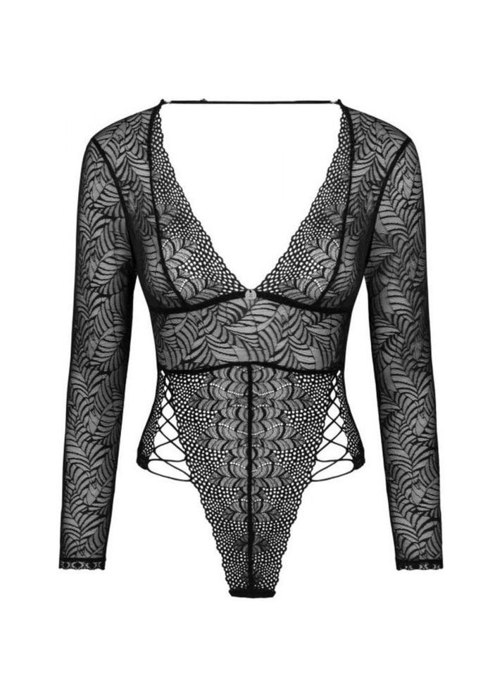 Сексуальное ажурное боди с рукавами Merlys Obsessive (331169889)