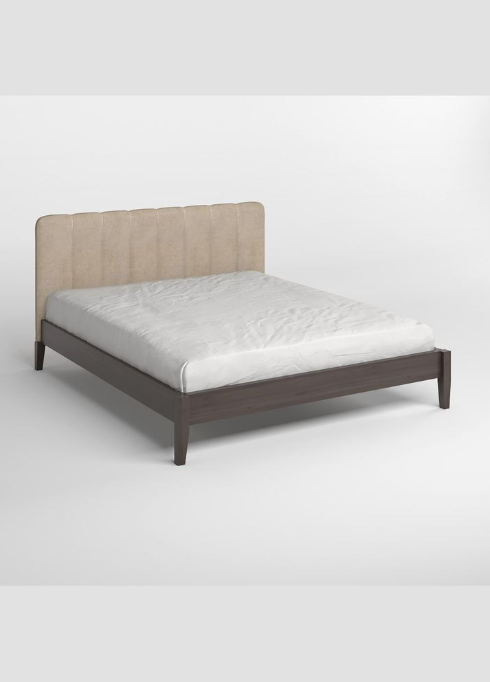 Односпальне дерев'яне ліжко Лондон ДК Венге/Аляска 23 (Бежевий) Б1 80х190 см (MBG-6474) Mebigrand (366027373)