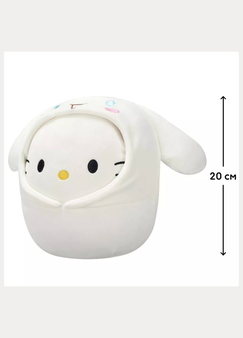 Мягкая игрушка Hello Kitty Хелоу Китти в образе Синнаморолл 20 см (SQSN00389) Squishmallows (326805599)