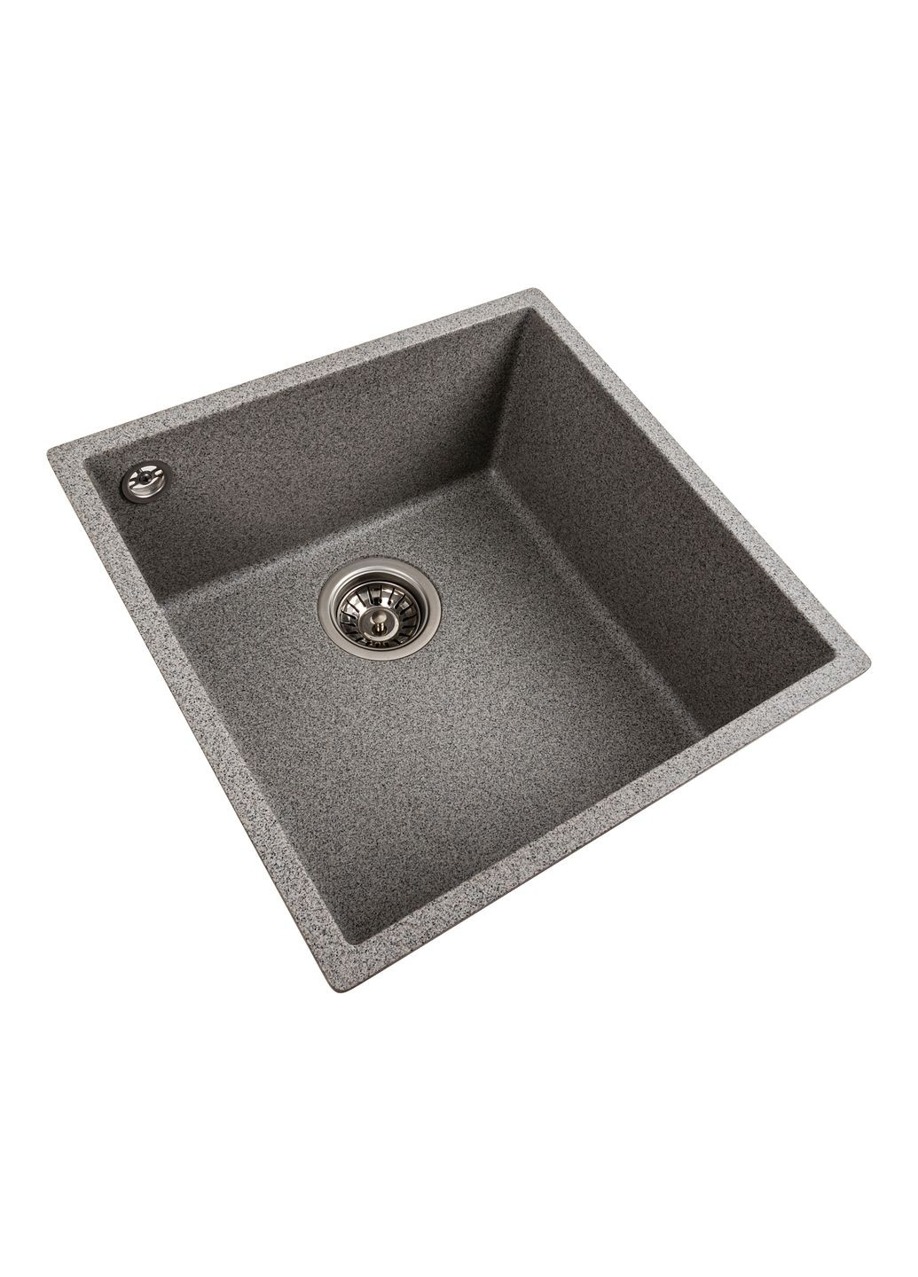 Гранітна мийка для кухні 4040 RUBA матовий сірий Platinum (269795638)