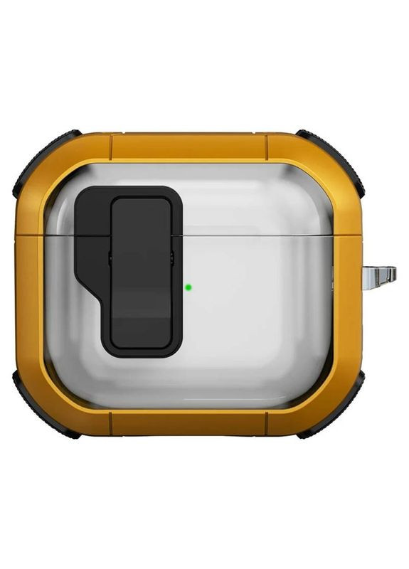 Футляр противоударный Locking Button для наушников Yellow No Brand AirPods 3 (361078040)