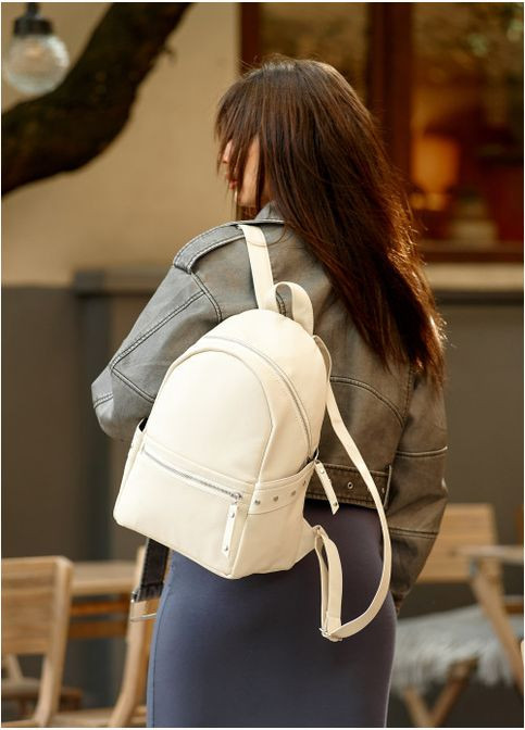 Жіночий рюкзак Dali BPS молочний Sambag (302519297)