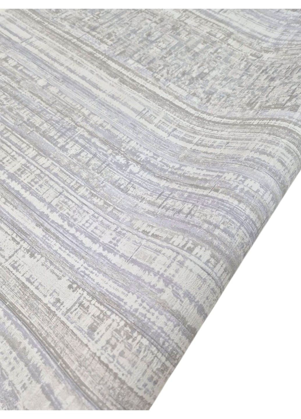 Виниловые обои 10.05 × 1.06 м US4003, серые и белые для гостиной, спальни, кухни, коридора Grandeco (340275649)