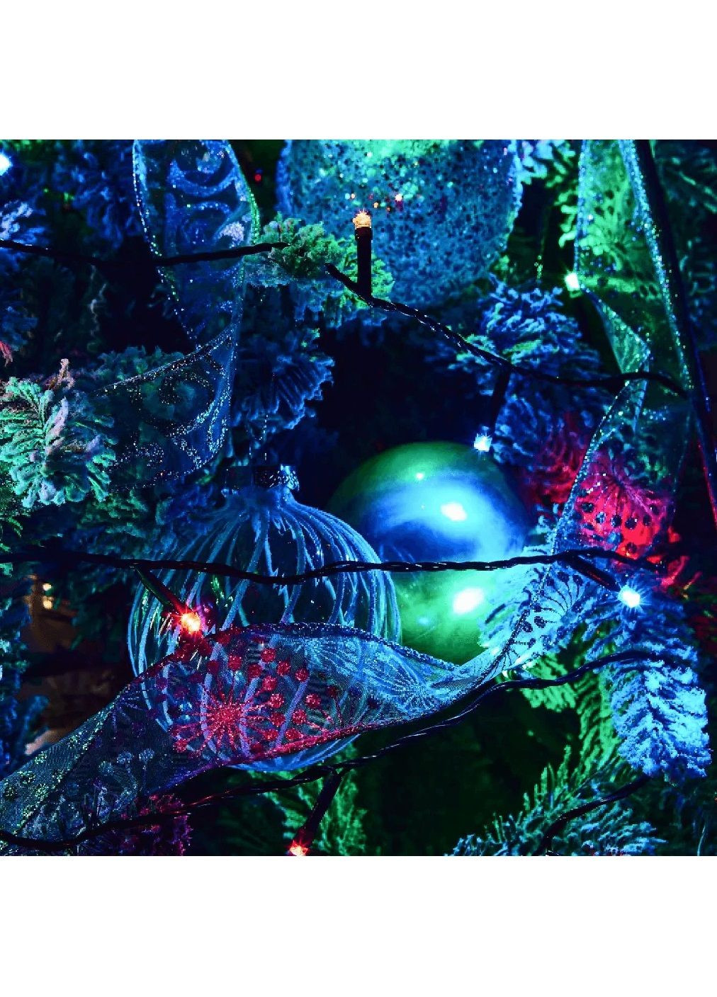 Світлодіодна внутрішня кімнатна гірлянда нитка на вікно ялинку камін з живленням від мережі 300LED (478683-Prob) Різнокольорова Unbranded (308336888)