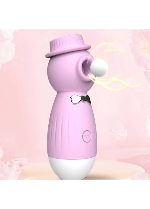 Кліторальний вакуумний вібратор в капелюшку Wo-sex Lilo USB - Фіолетовий No Brand (366667638)