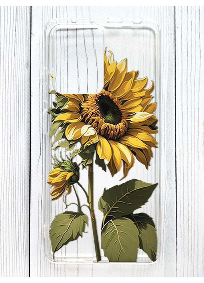 Прозорий чохол на Xiaomi Redmi Note 12 Pro 5G Соняшник (принт 274) Creative (356125924)