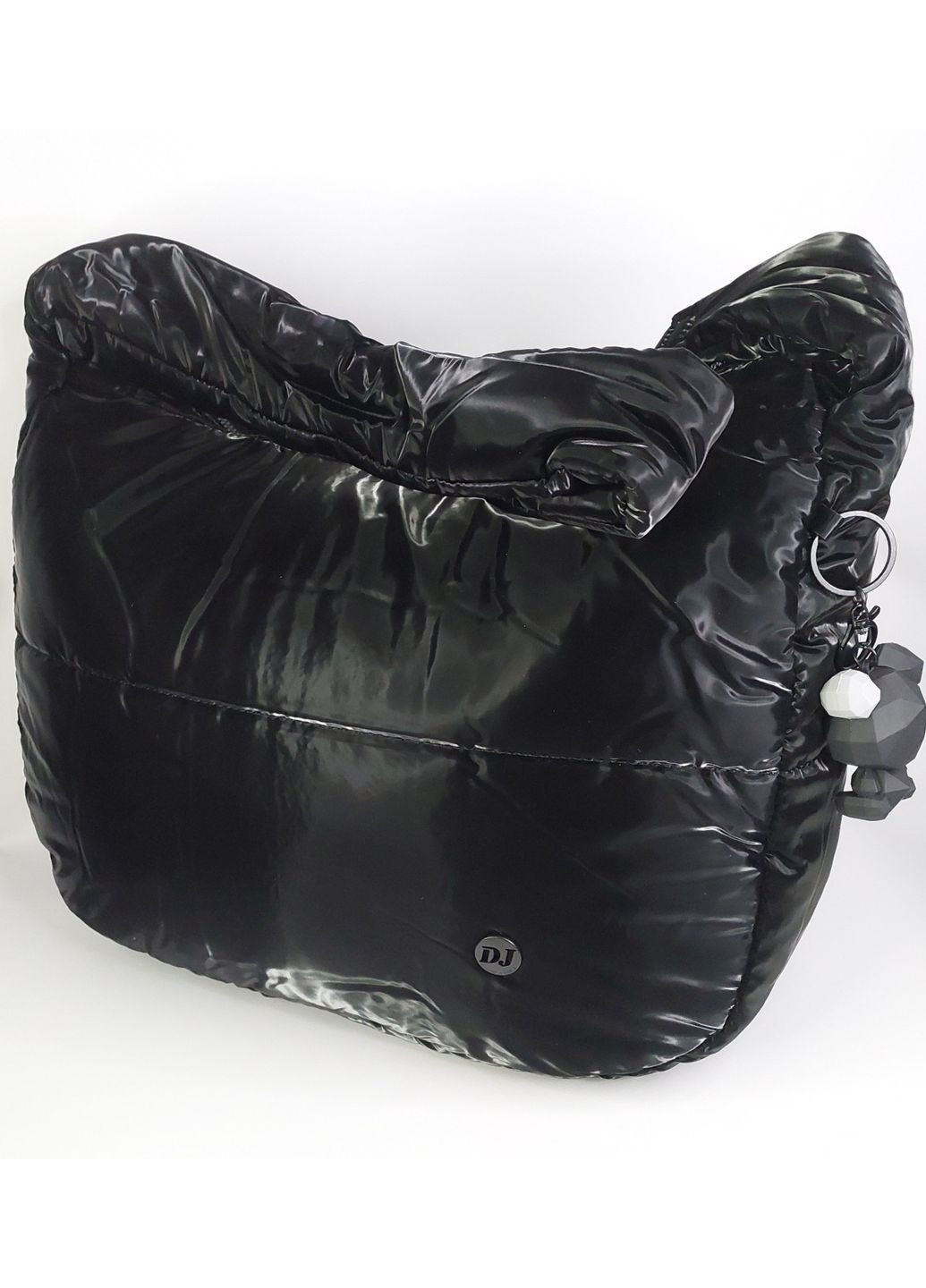 Жіноча сумка текстильна містка чорна David Jones (368774425)