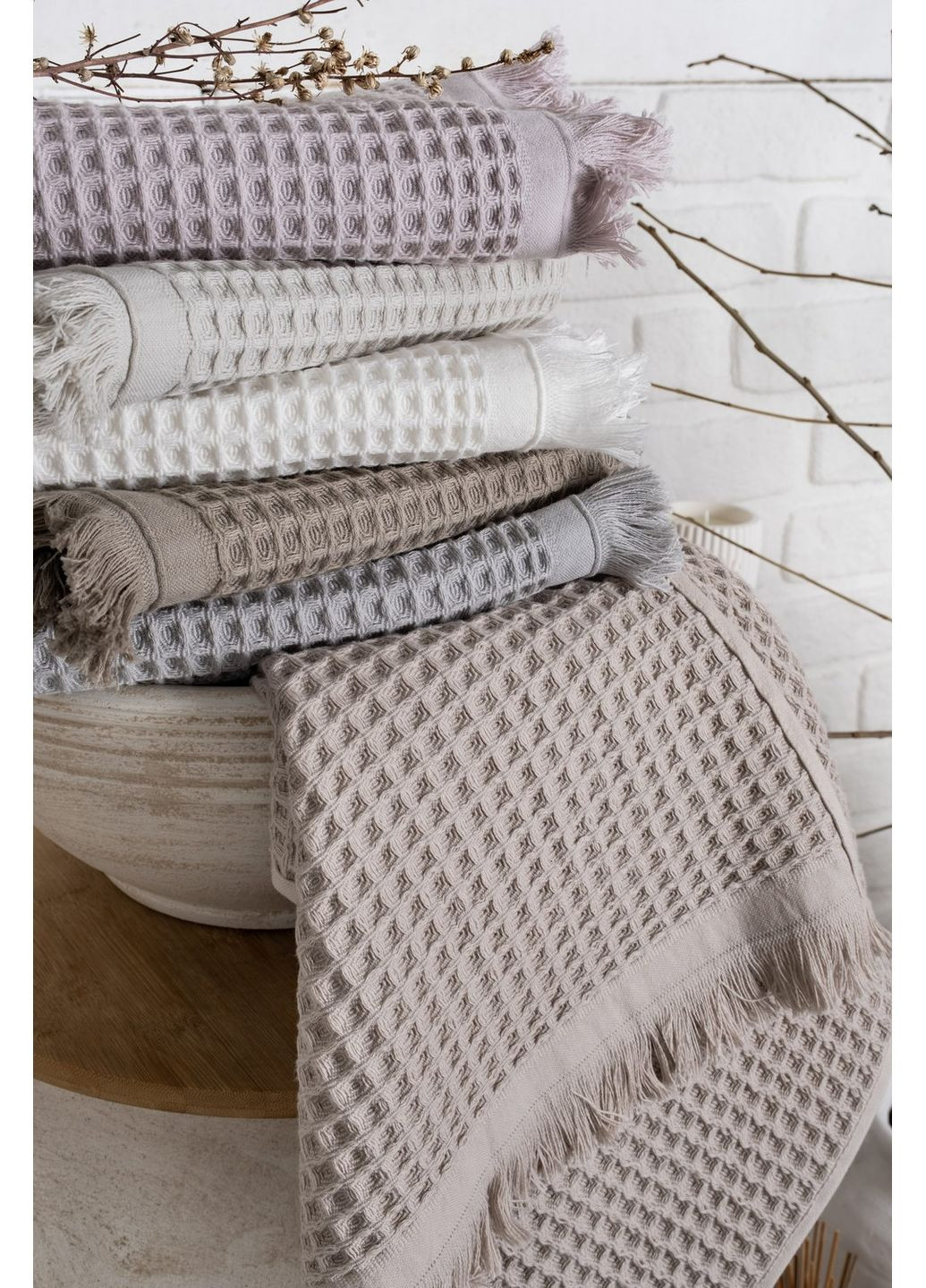 Набір кухонних рушників 40х60 см Olga 6 шт Pupilla комбінований