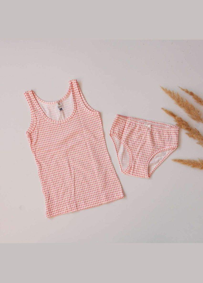 Коралловая комплект для девочки с трусиками Ozkan