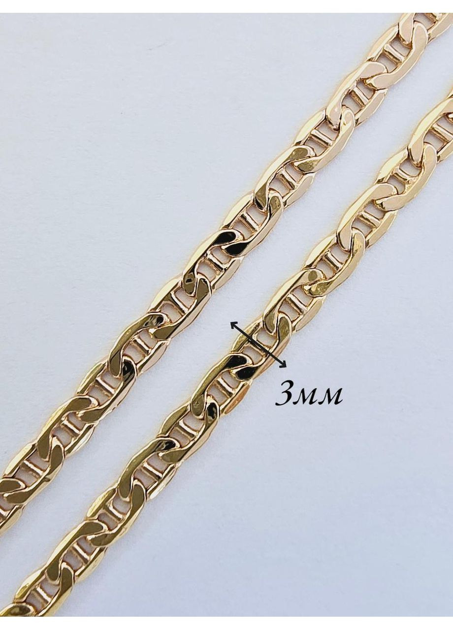 Золотий ланцюг плетіння Морське Алмаз (55см) Д4603-1 No Brand (355795694)