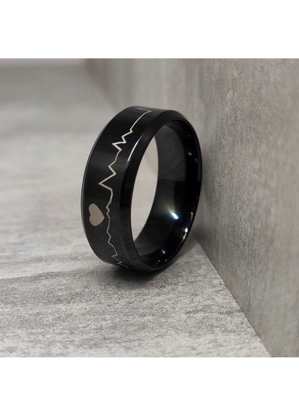 Кольцо сердцебиения из нержавеющей медицинской стали с эмалью RS-054 No Brand (299634553)