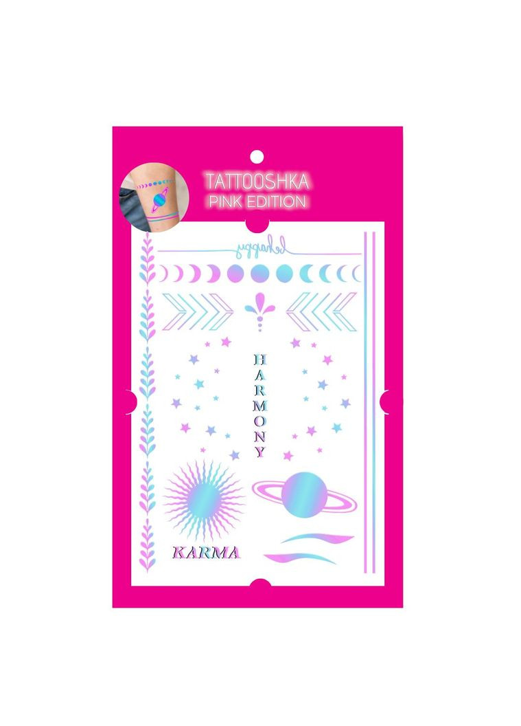 Набор временных тату "Harmony mood" голограмма Tattooshka (305077916)