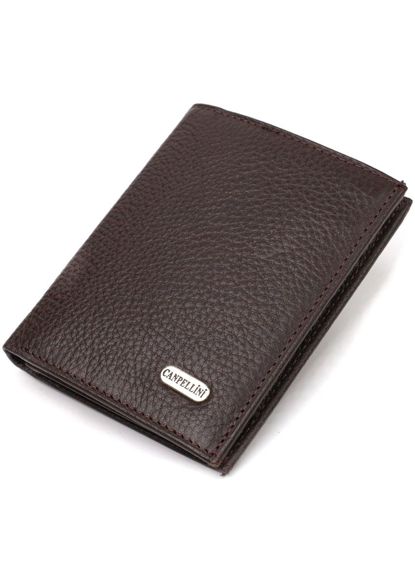 Мужской кожаный кошелек без застежки с отделением для купюр и карт, коричневый (sku_21873) No Brand (327820041)