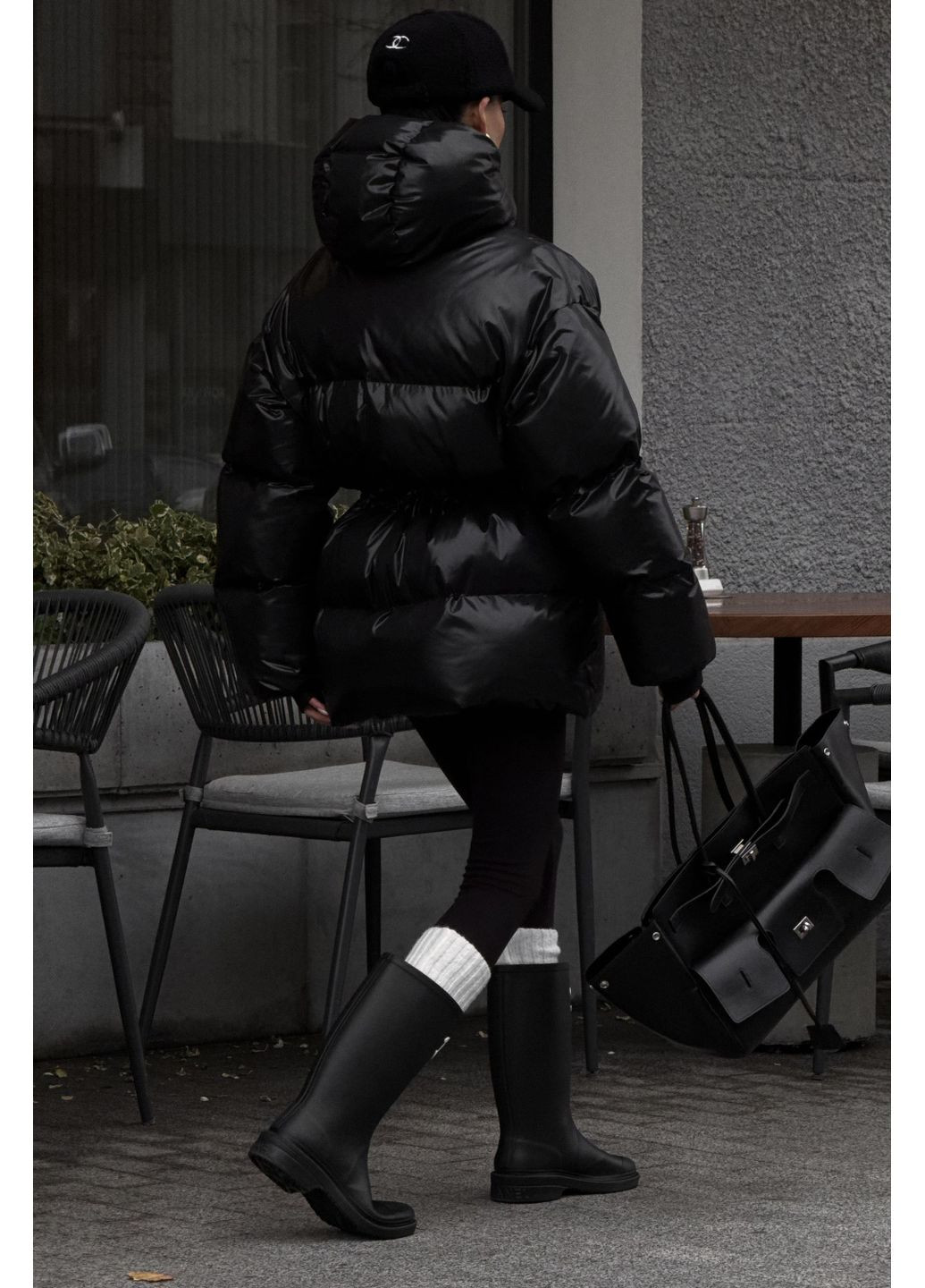 Чорний зимній Пуховик Byron