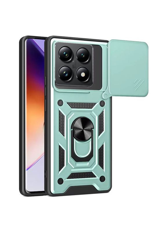 Ударостійкий чохол Camshield Serge Ring для Xiaomi 14T Pro Green No Brand (340063580)