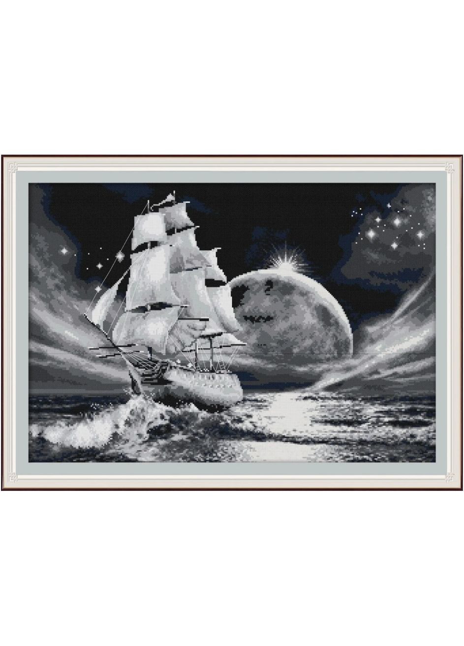 Набір для вишивання за нанесеною на канву схемою "Go on a long journey". AIDA 14CT printed 62*45 см Joy Sunday (313613256)