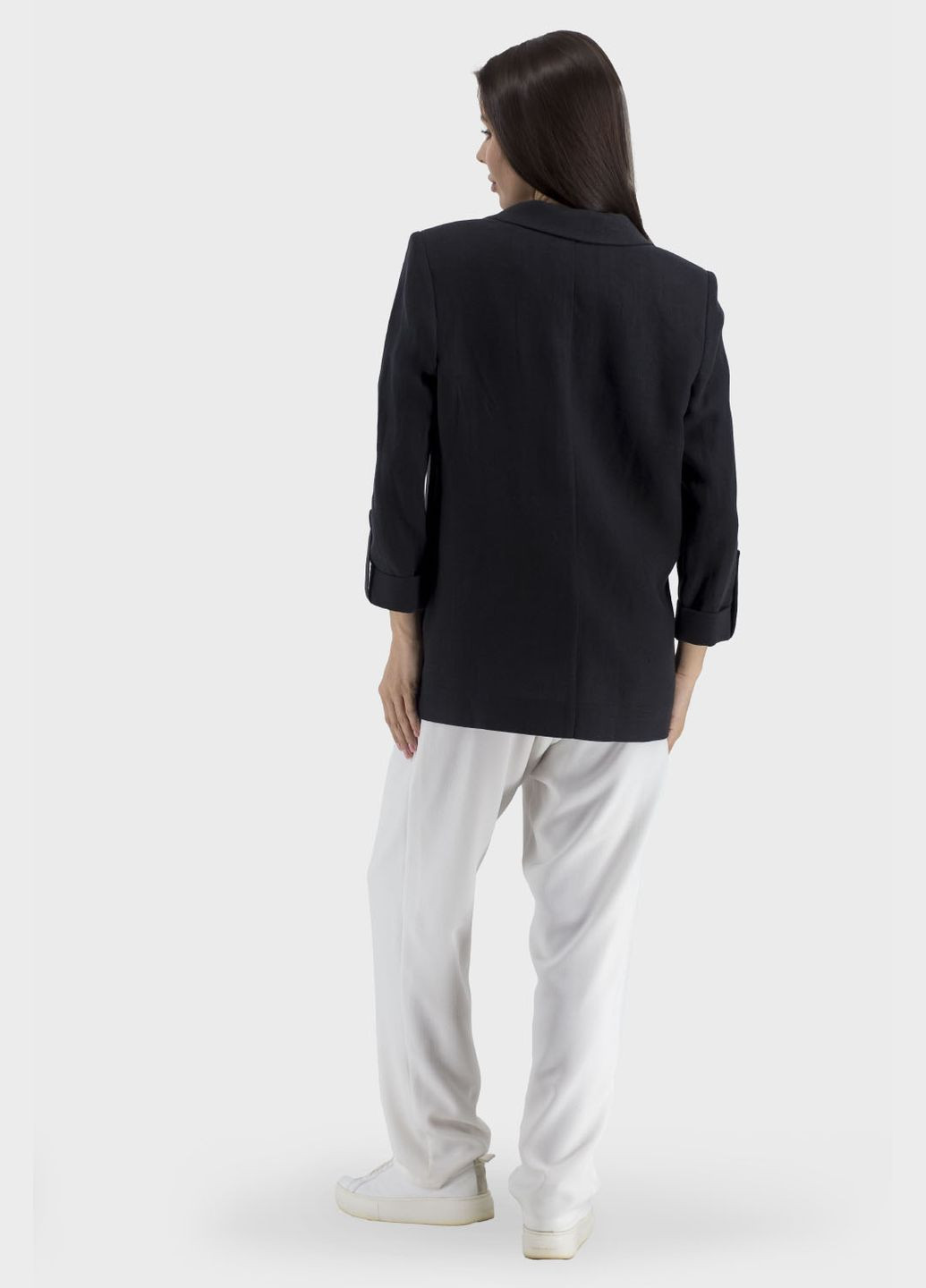 Жіночий лляний приталений піджак з брошкою (, ), 25728 Mare Sole (331619591)