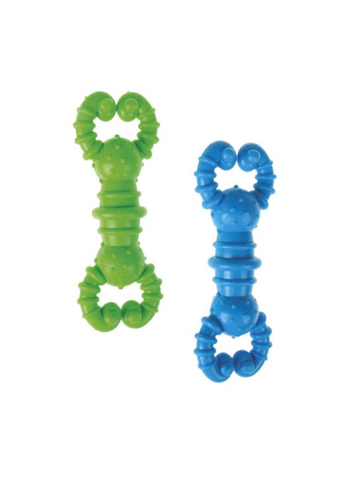 Іграшка для собак Dental Gum гантелька гумова (різні кольори), 11.5 см TATRAPET (307172412)