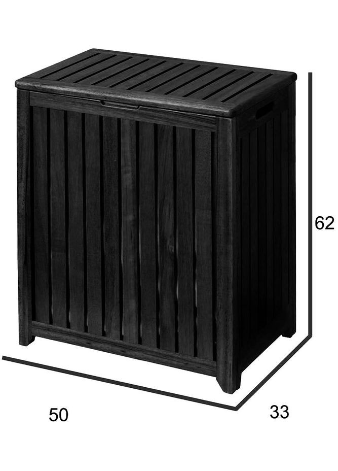 Корзина для белья из дерева Бангкок венге (КЗБ-000112) No Brand (328293877)