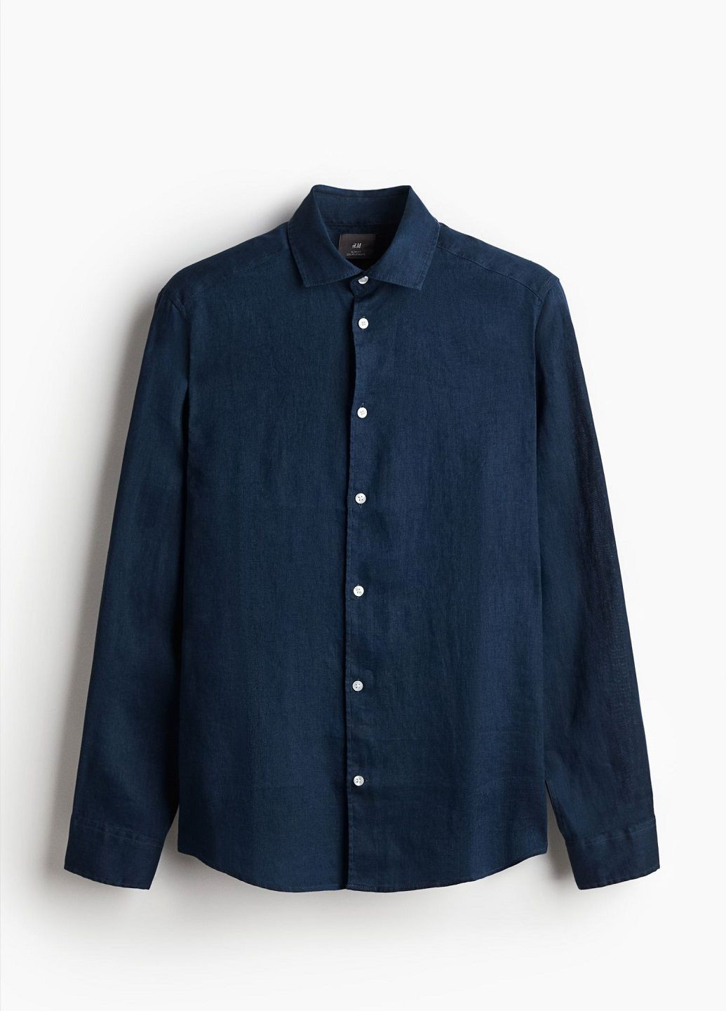 Темно-синяя классическая рубашка H&M